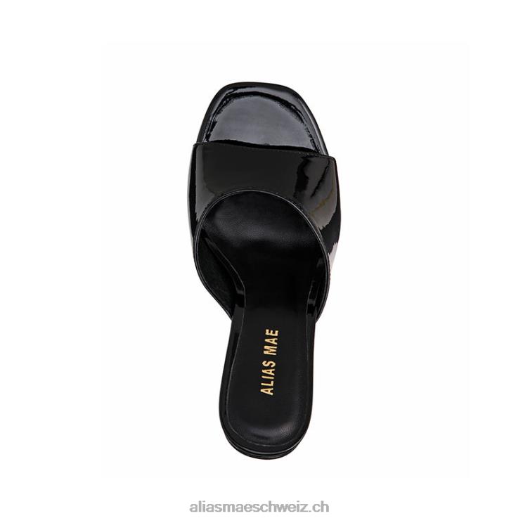 CH Alias Mae Delphi schwarzes Lackleder V6F8N30