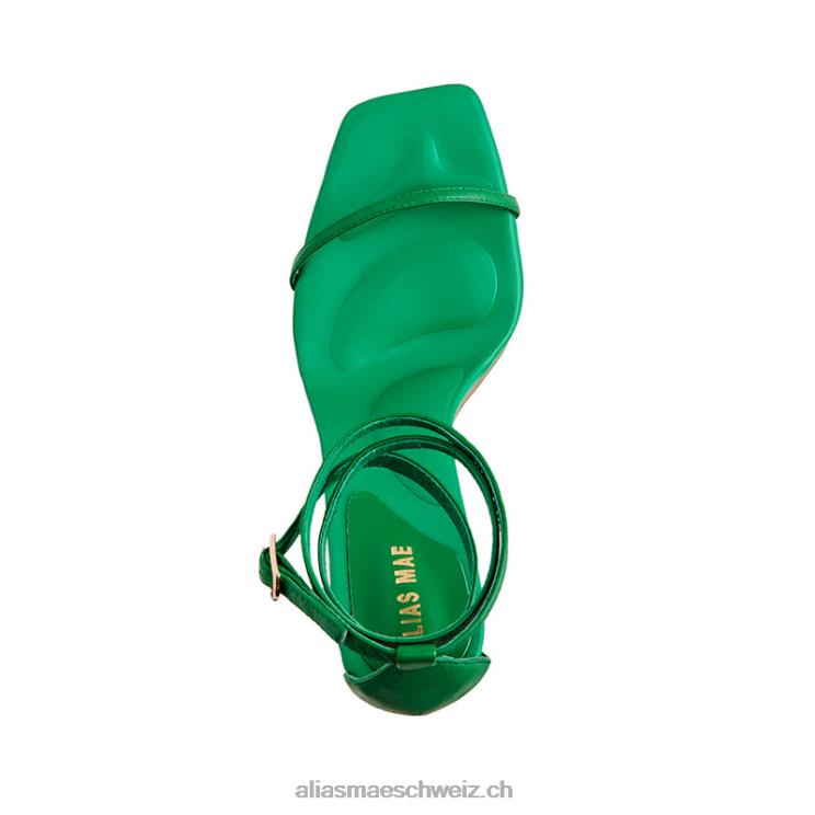 CH Alias Mae miffy Textmarker aus grünem Leder V6F8N17