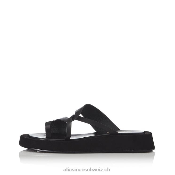CH Alias Mae Polo schwarzes Leder V6F8N169