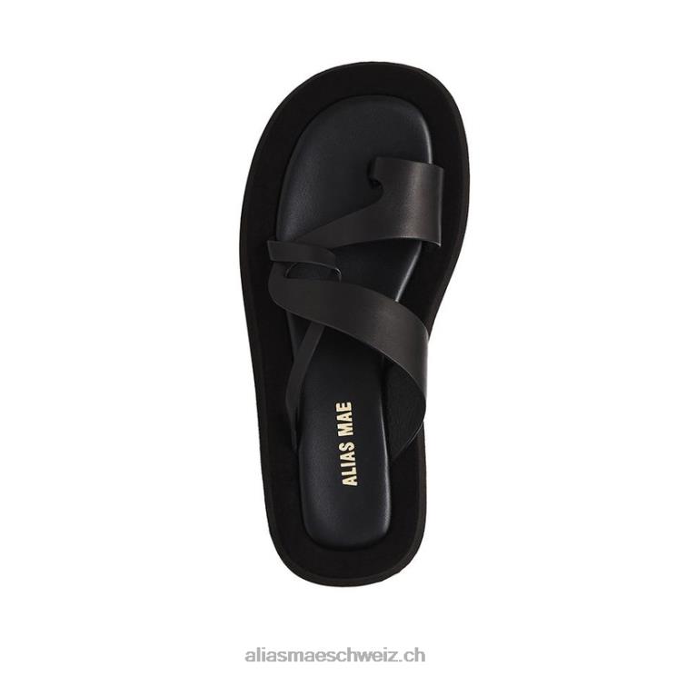 CH Alias Mae Polo schwarzes Leder V6F8N169