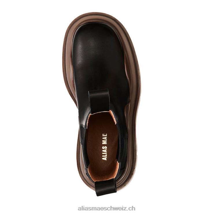 CH Alias Mae Elf Schwarz/Kaffeefarbenes Leder V6F8N213