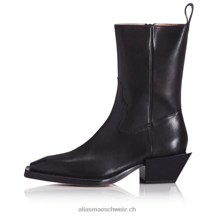 CH Alias Mae Penny schwarzes Leder V6F8N223
