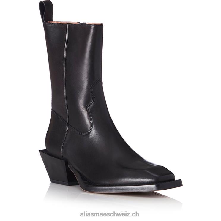 CH Alias Mae Penny schwarzes Leder V6F8N223