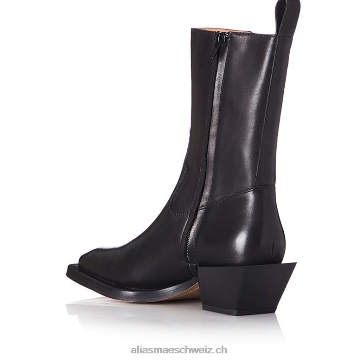 CH Alias Mae Penny schwarzes Leder V6F8N223